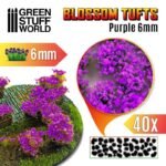 Ciuffi con Fiore Autoadesivi 6mm FIORI VIOLA
