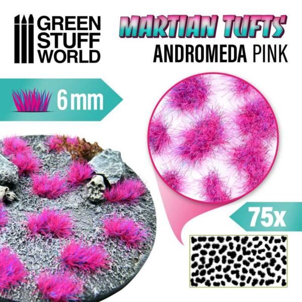 Ciuffi Erba Alieni 6mm ANDROMEDA PINK