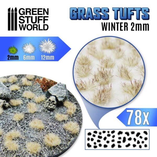 Ciuffi Erba Autoadesivi 2mm INVERNO