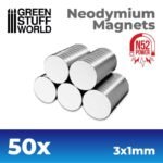 Magneti Neodimio 3x1mm - 50 unità (N52)
