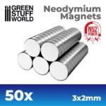 Magneti Neodimio 3x2mm - 50 unità (N52)