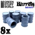 8x Barili in Resina
