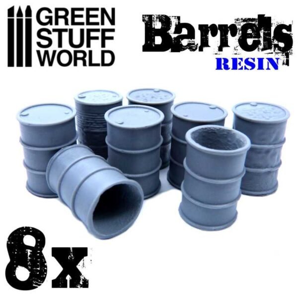 8x Barili in Resina