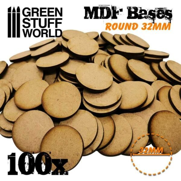 Basette MDF - Tonde 32 mm (Pack x100)