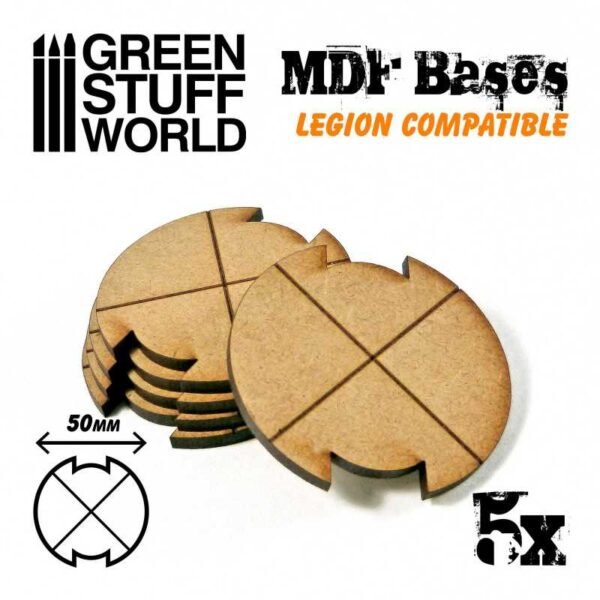 Basette MDF - Tonde 50 mm (Legion)
