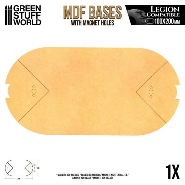 Basette MDF - Ovali 100x200 mm (Legion)