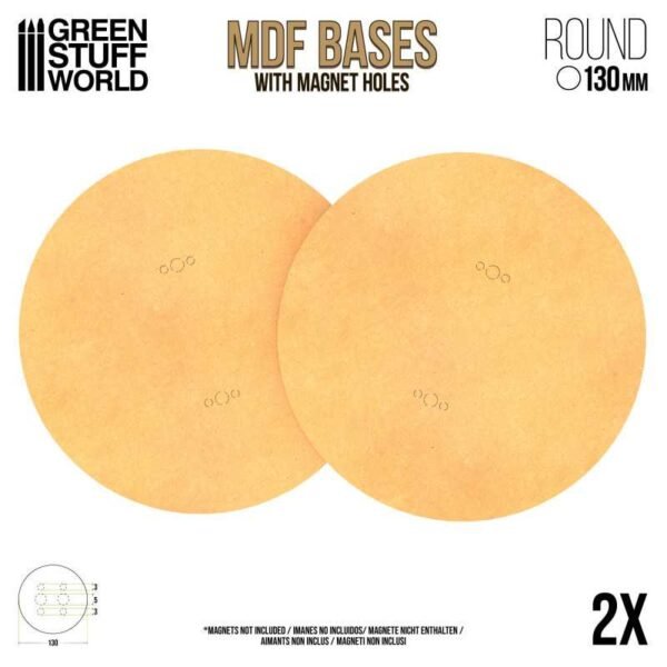 Basette MDF - Tonde 130 mm