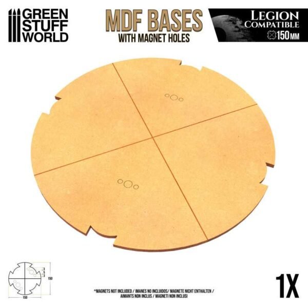 Basette MDF - Tonde 150 mm (Legion)