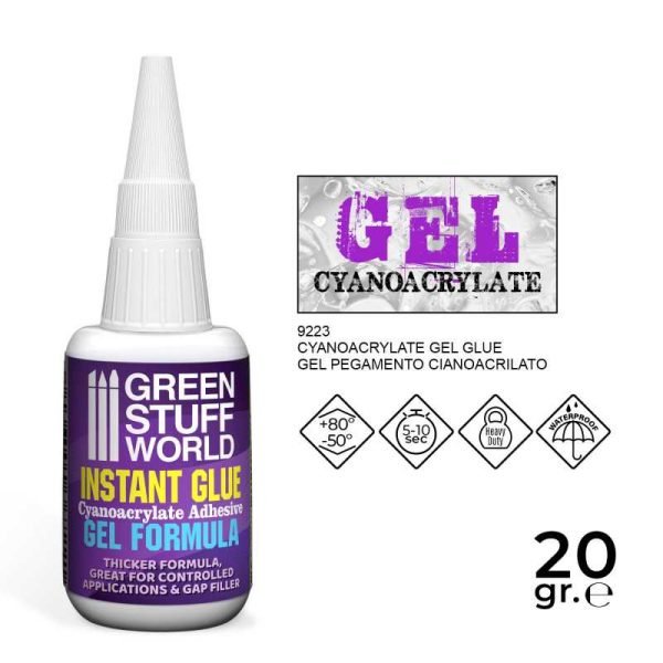 Colla Cianoacrilica Gel 20gr.