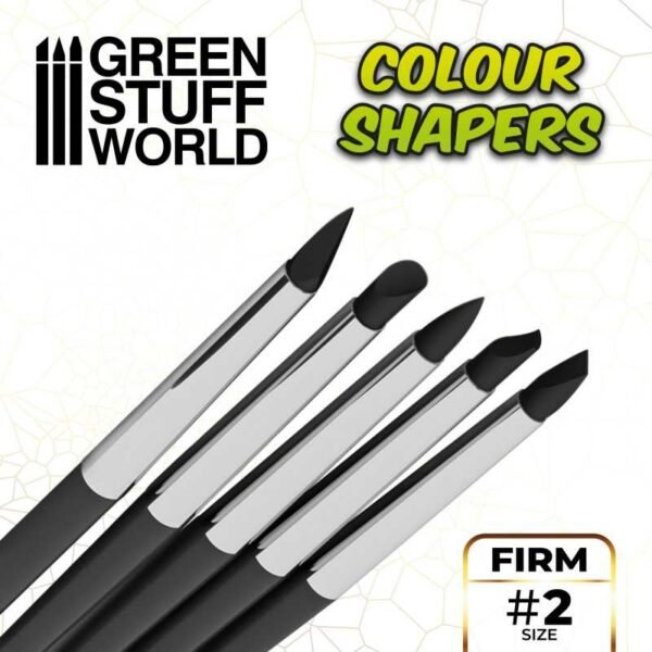 Pennelli in Silicone Nero Firm - Misura 2