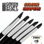 Pennelli in Silicone Nero Firm - Misura 6