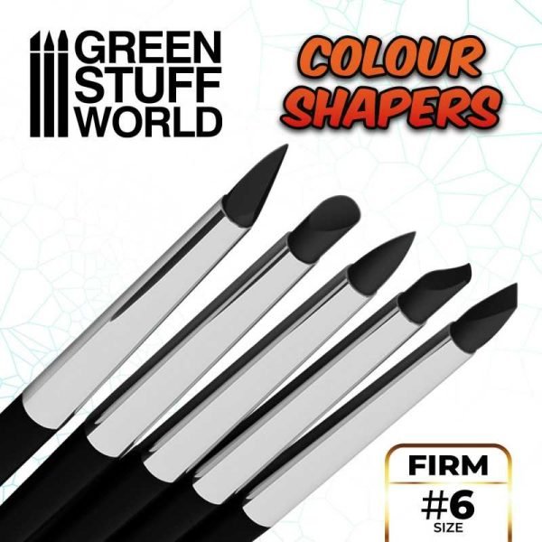 Pennelli in Silicone Nero Firm - Misura 6