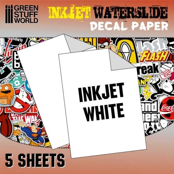 Water Decals - Inkjet Bianco