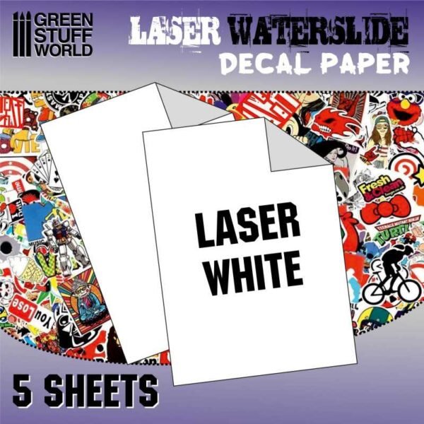 Water Decals - Laser Bianco