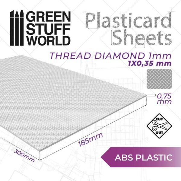 Foglio Plasticard Diamante 1mm