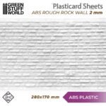 Foglio Plasticard Muro di Mattoni Ruvido