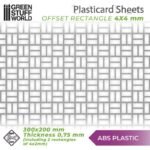 Foglio Plasticard Piastrelle Intrecciate