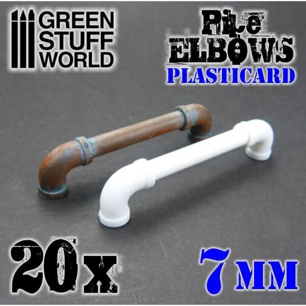 Tubi a Gomito Plasticard 7mm