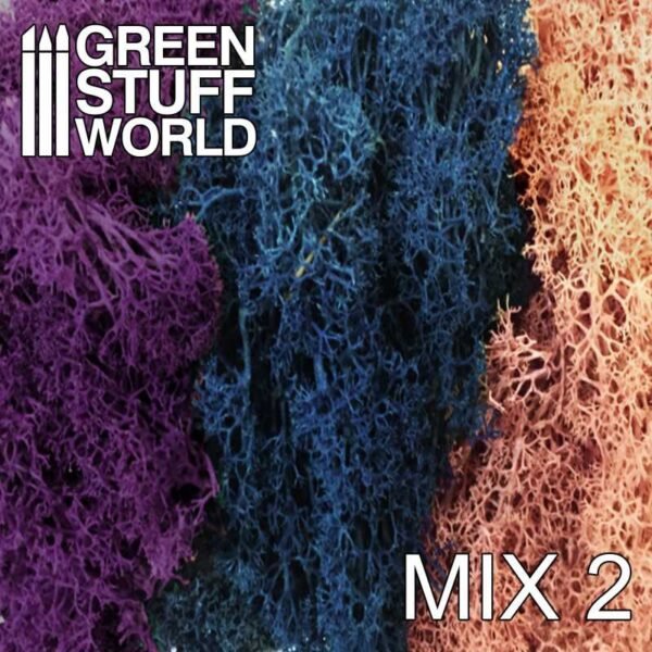 Muschio - Mix Blu Viola e Rosa Chiaro