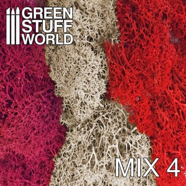 Muschio - Mix Rosso Fucsia e Grigio
