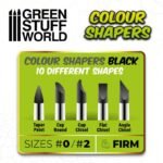 Pennelli in Silicone Nero Firm - Misura 0 e 2 - immagine 2