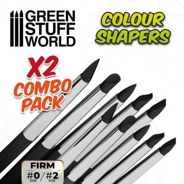 Pennelli in Silicone Nero Firm - Misura 0 e 2