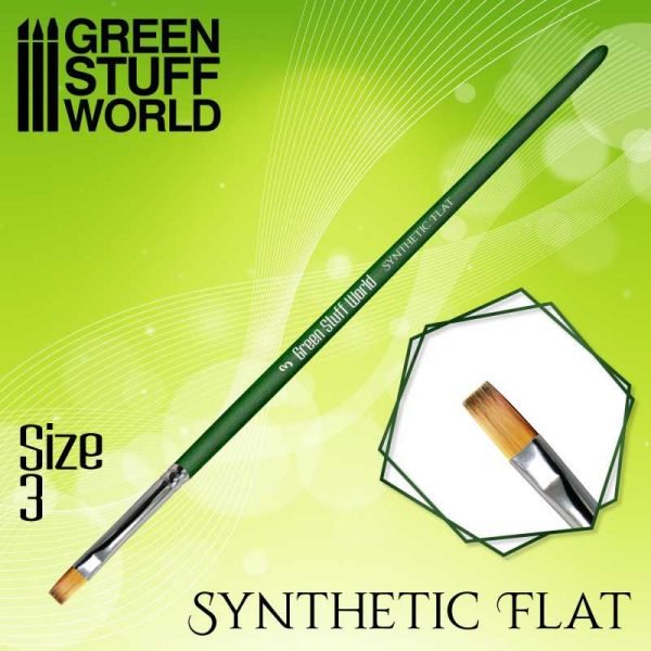 Green Series Pennello Sintetico Piatto - 3