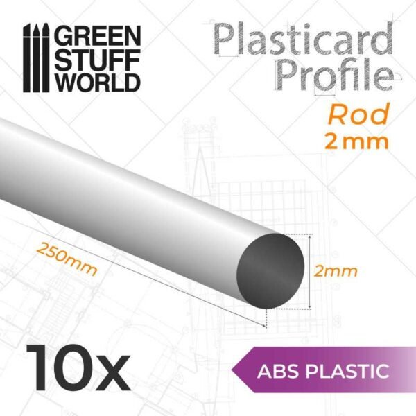Listello Tondo Plasticard 2mm