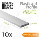 Foglio Plasticard uPVC 0.25x2mm