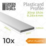 Foglio Plasticard uPVC 0.25x4mm