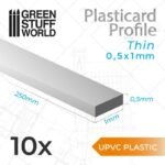 Foglio Plasticard uPVC 0.50x1mm