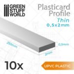 Foglio Plasticard uPVC 0.50x2mm