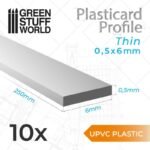 Foglio Plasticard uPVC 0.50x6mm
