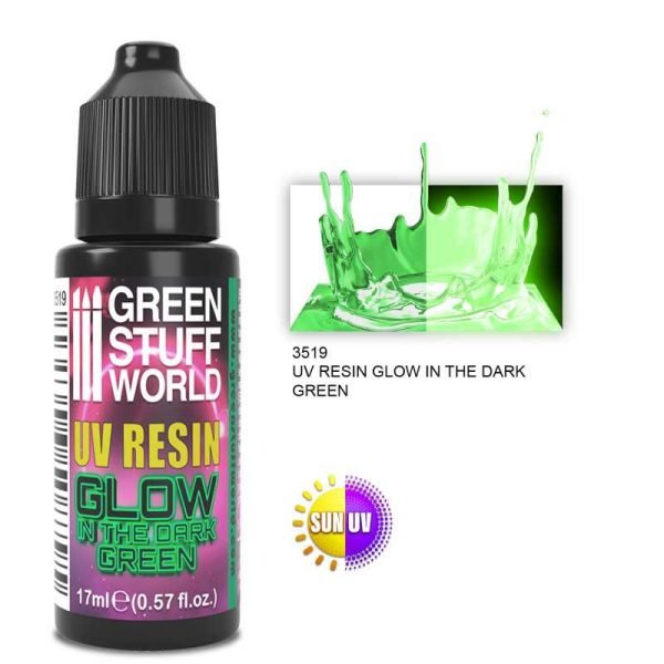 Resina UV - Verde GLOW 17ml