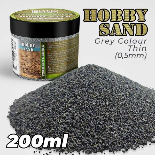 Sabbia fine modellismo 200ml - Grigio Scuro