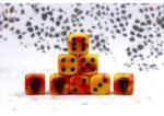 Hundred Kingdom Faction Dice On Red Swirl - immagine 3