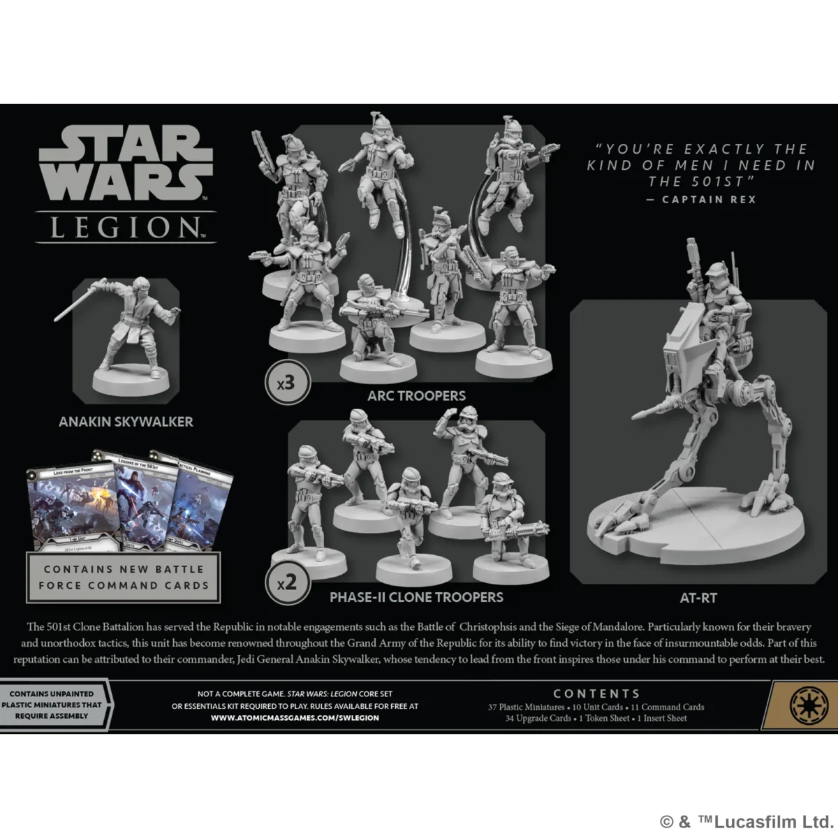 SWL - 501st Legion – Battle Force Starter Set (Inglese) - immagine 2