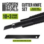 Taglierino Modellismo grande + lamette acciaio nero