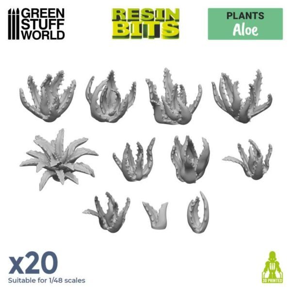 Set stampato in 3D - Aloe Vera