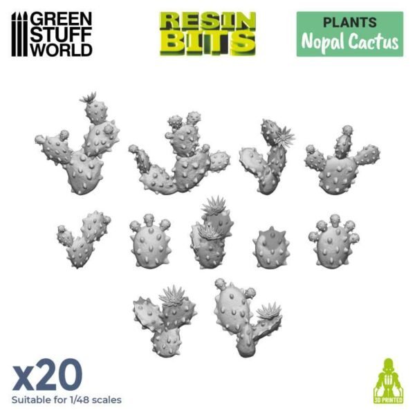 Set stampato in 3D - Cactus nopal
