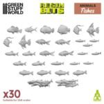 Set stampato in 3D - Collezione di Pesci