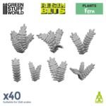 Set stampato in 3D - Foglie di Felce