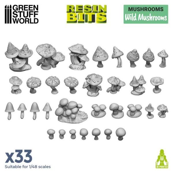 Set stampato in 3D - Funghi silvestri