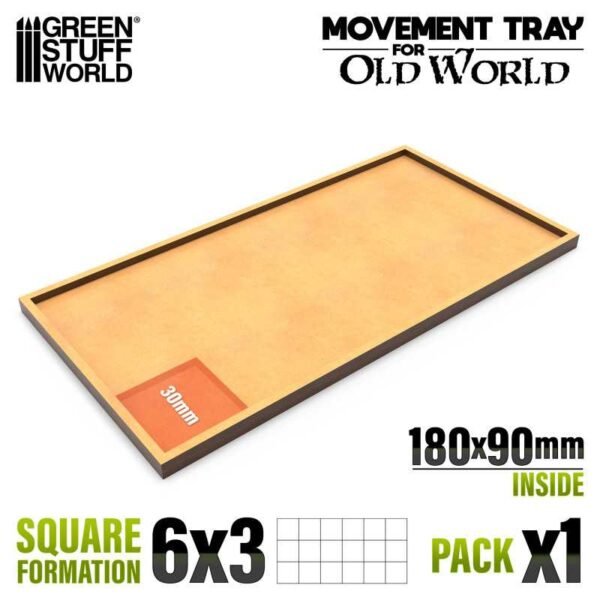 Vassoi di Movimento MDF Old World - 180x90mm
