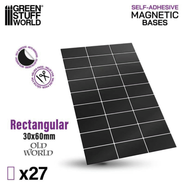 Magneti Pretagliati - Rettangolari 30x60mm