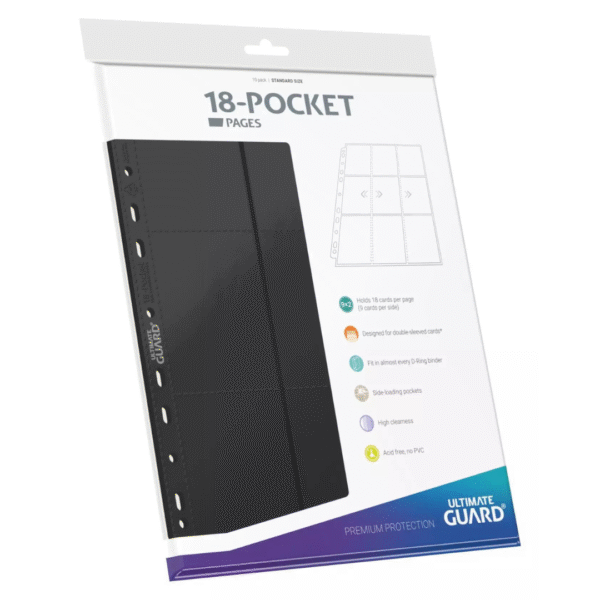 Ultimate Guard - Pagina da 9 Tasche - Standard Size x10 (Nero)