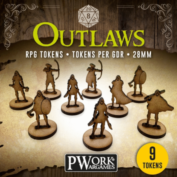 Outlaws - RPG tokens - Pwork Wargames