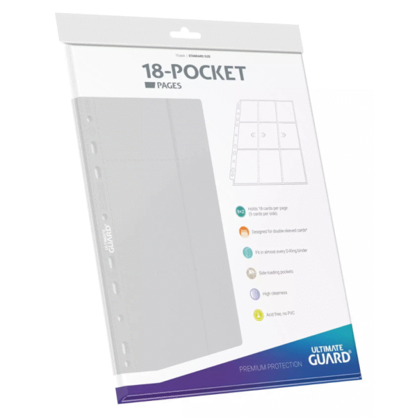 Ultimate Guard - Pagina da 9 Tasche - Standard Size x10 (Bianco)
