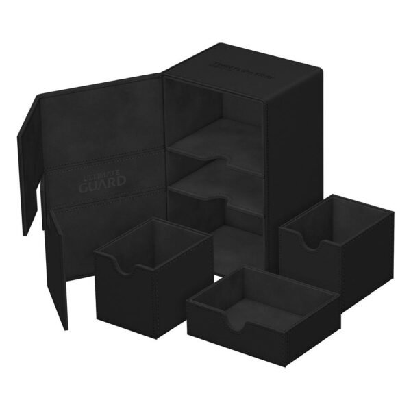 Ultimate Guard - Twin Flip`n`Tray 160+ XenoSkin Monocolor Black (Offerta valida fino ad esaurimento scorte)