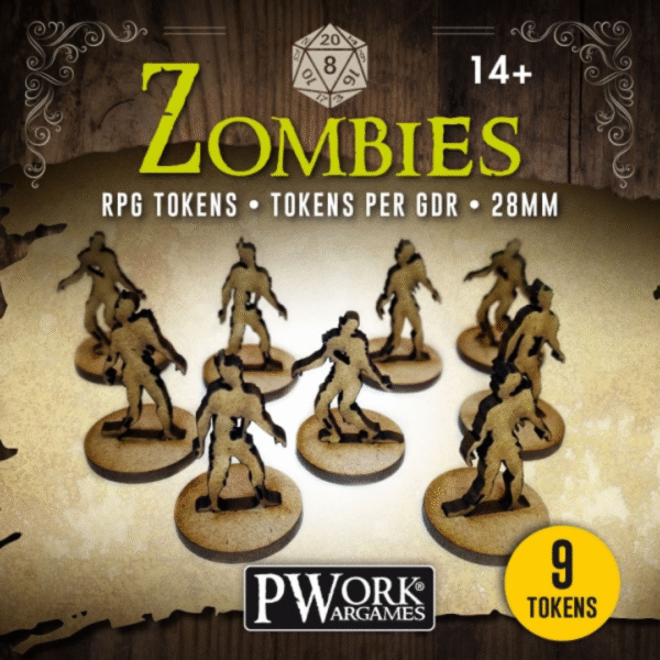 Zombies - RPG tokens - Pwork Wargames